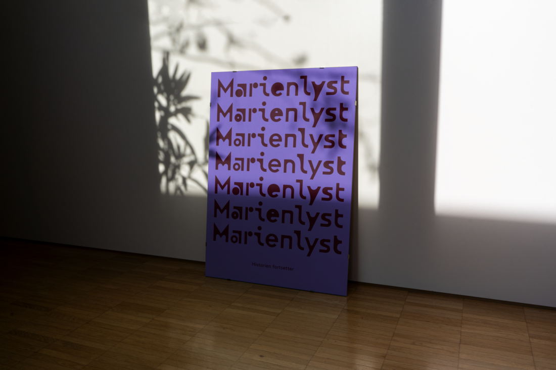 Marienlyst farge i bruk plakat