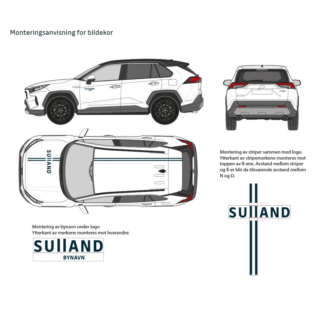 Monteringsanvisning for bildekor