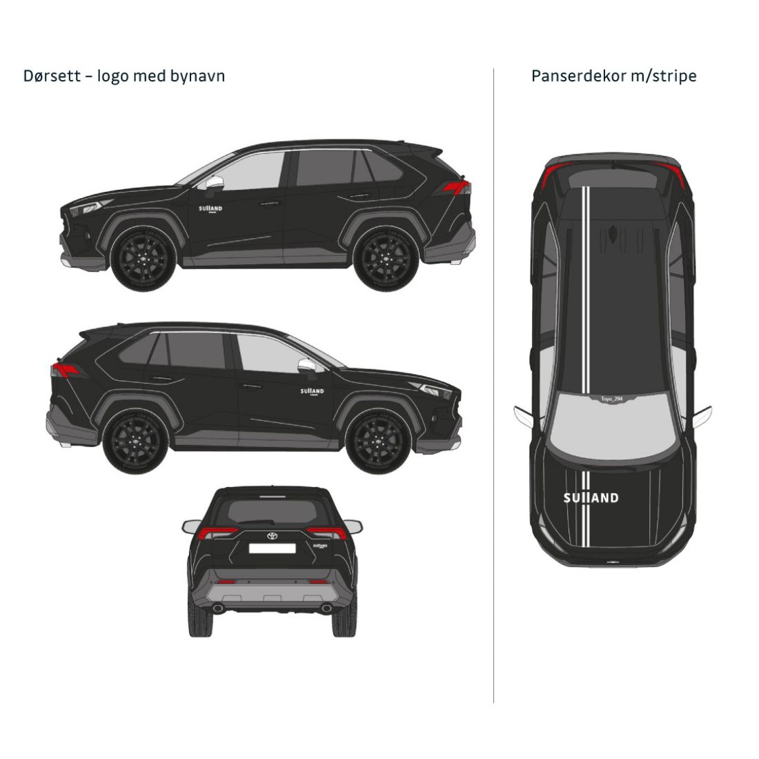 Panser og dørsett med bynavn
