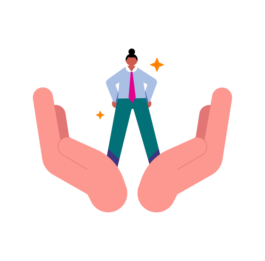 Leadership Support Hands