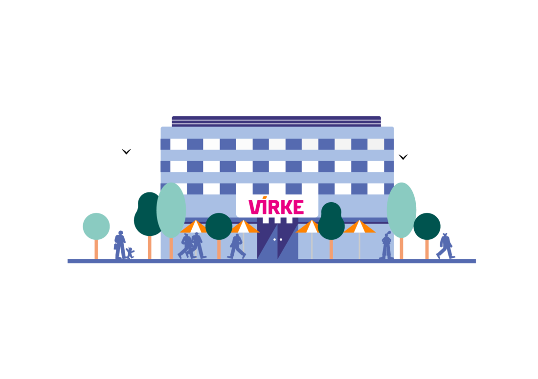 Virke huset bredt